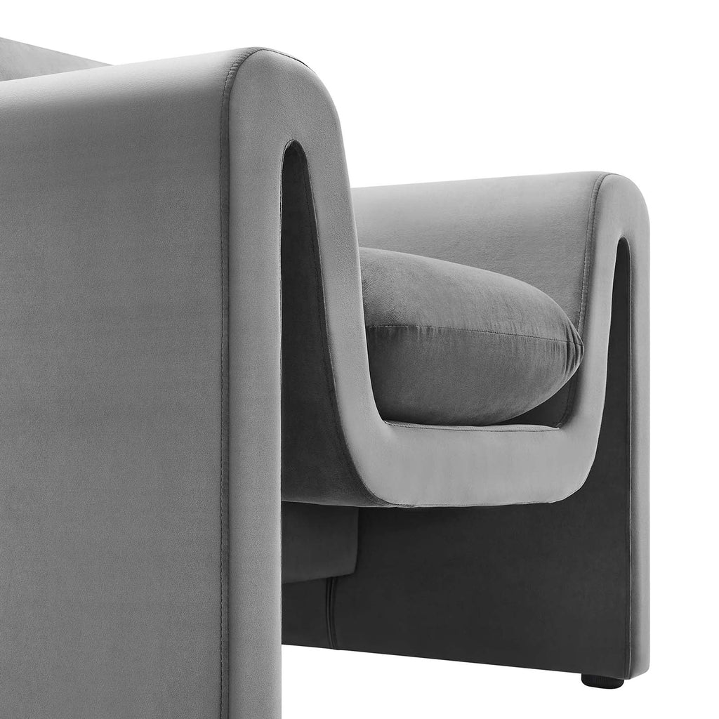 Waverly Performance Velvet Armchair by Modway