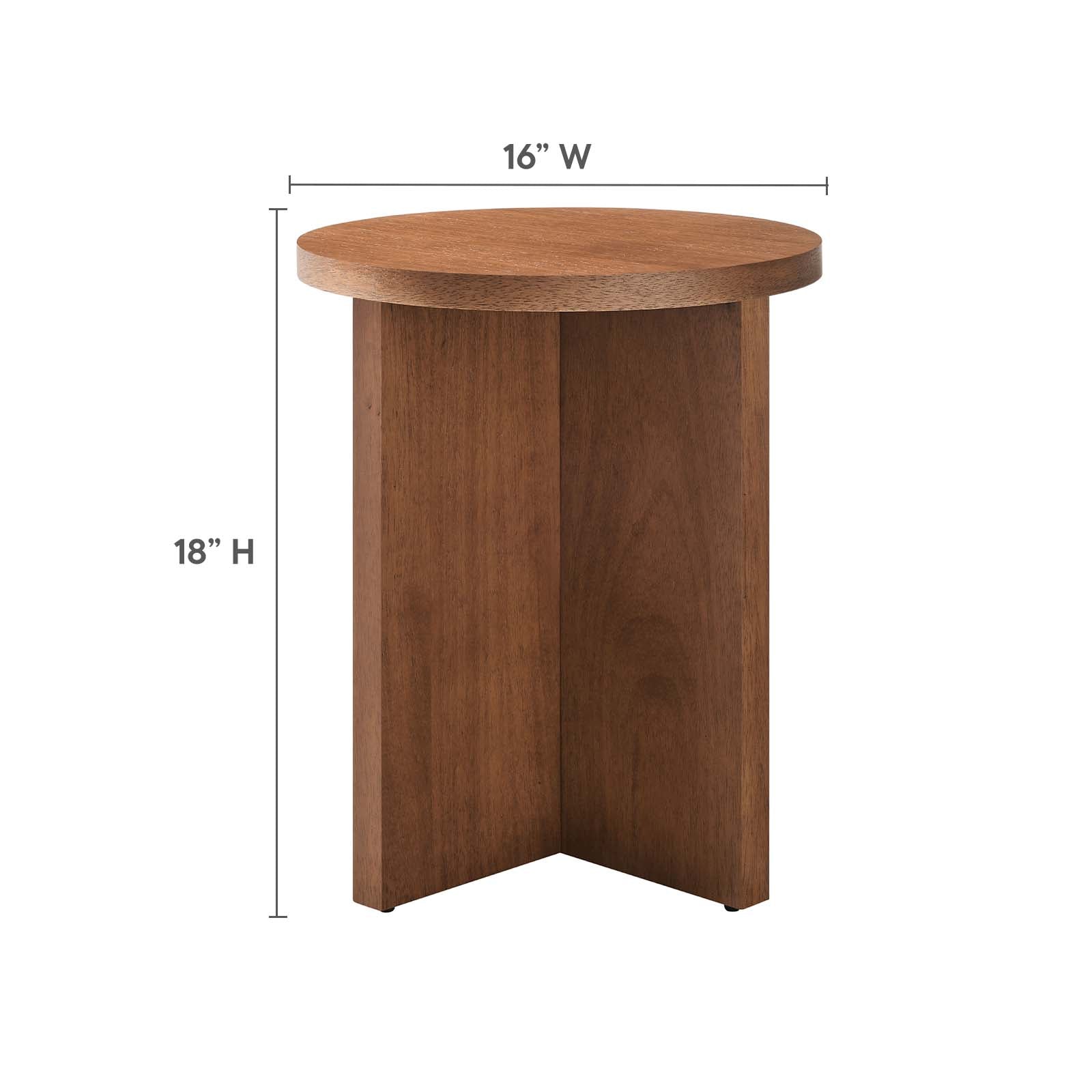 Silas Round Wood Side Table by Modway