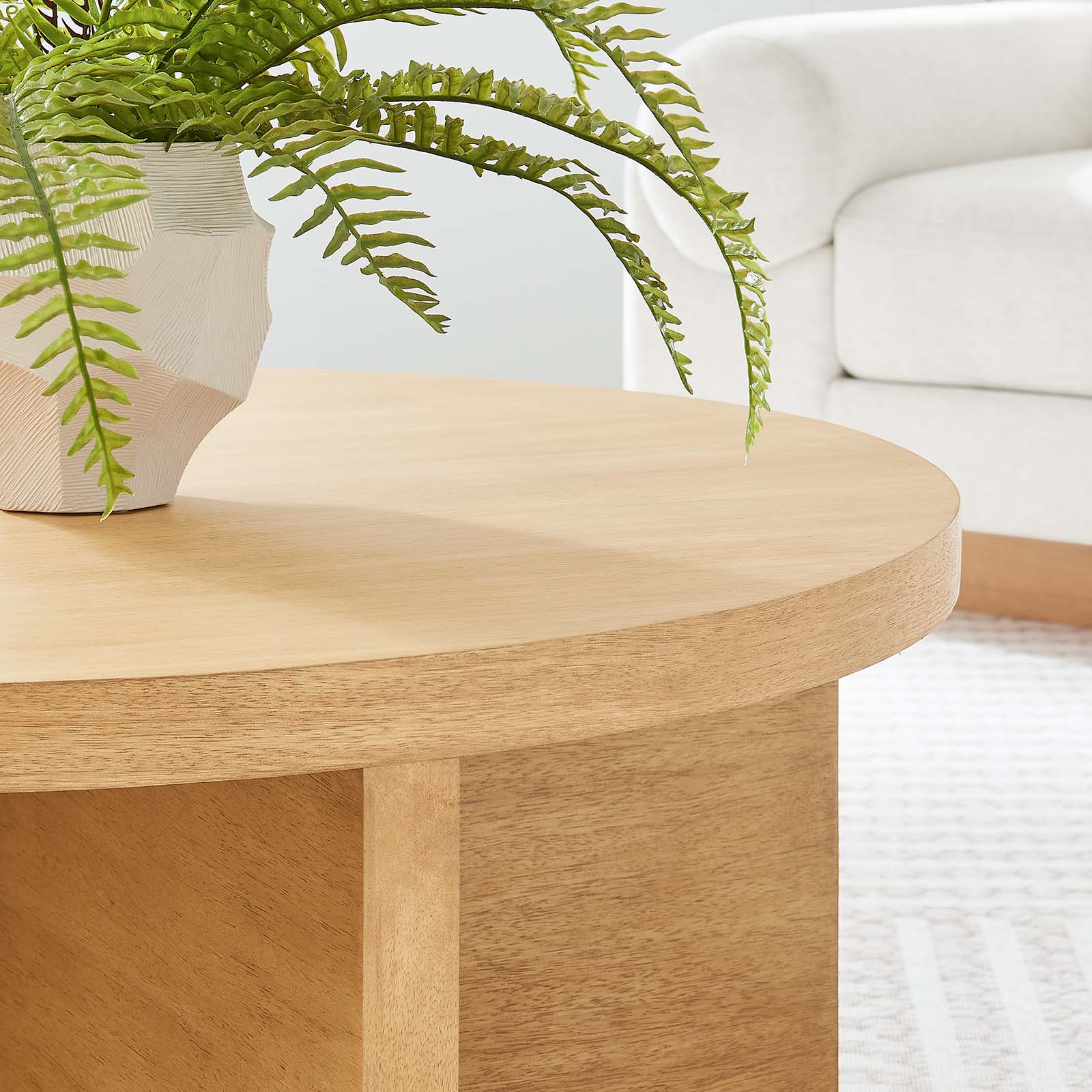 Silas Round Wood Coffee Table by Modway