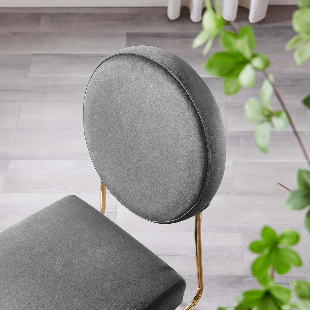 Craft Performance Velvet Dining Side Chairs Set of 2 by Modway