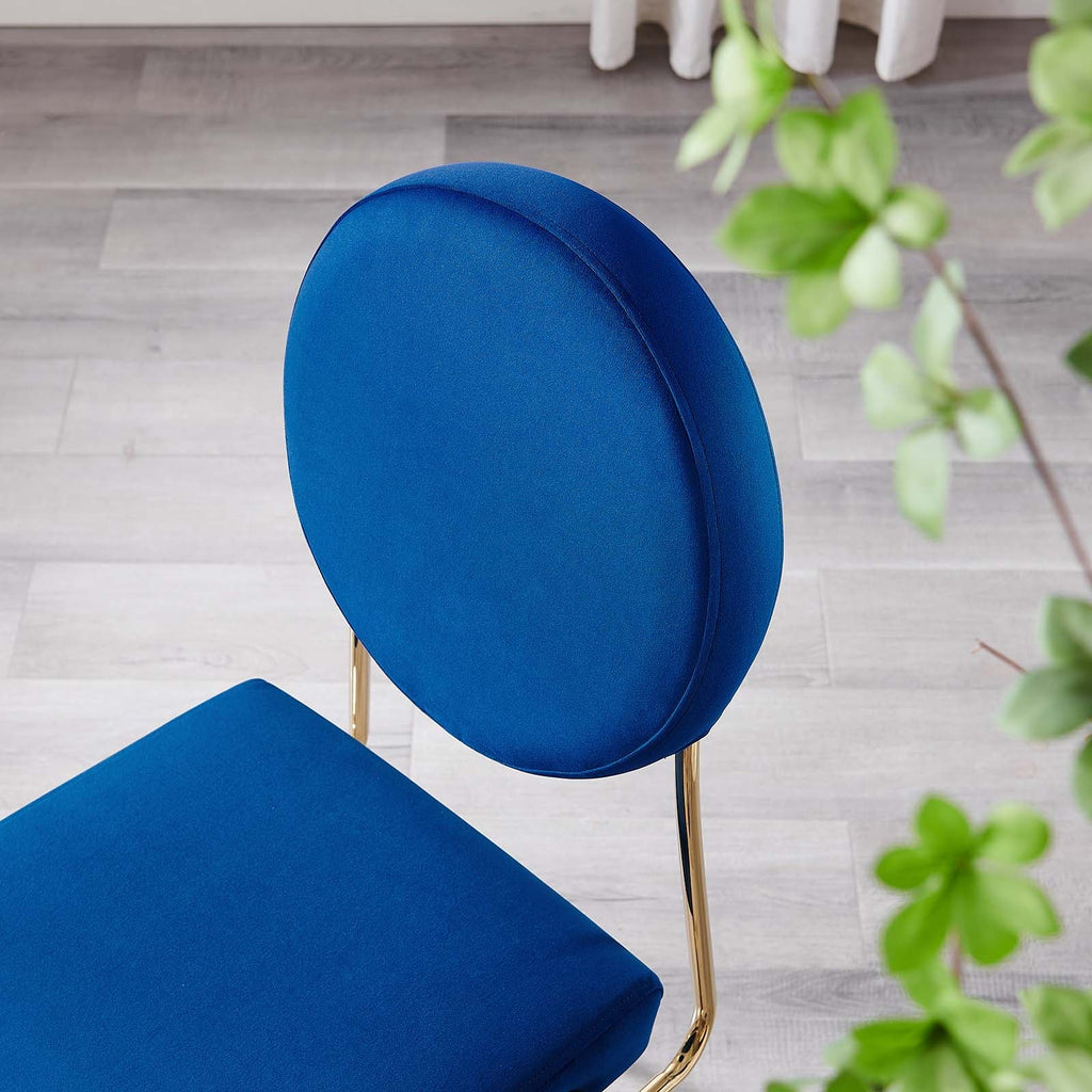 Craft Performance Velvet Dining Side Chairs Set of 2 by Modway