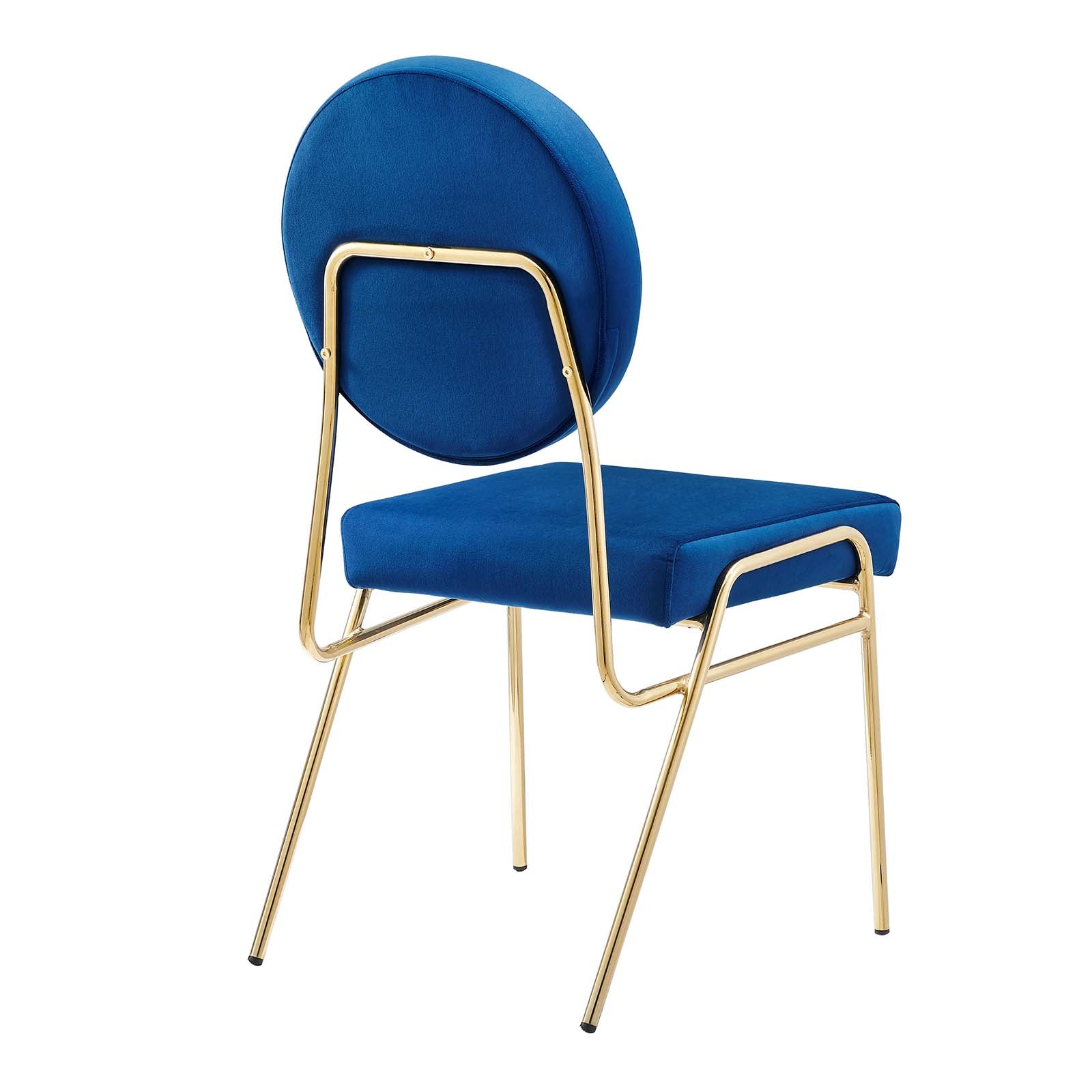 Craft Performance Velvet Dining Side Chairs Set of 2 by Modway