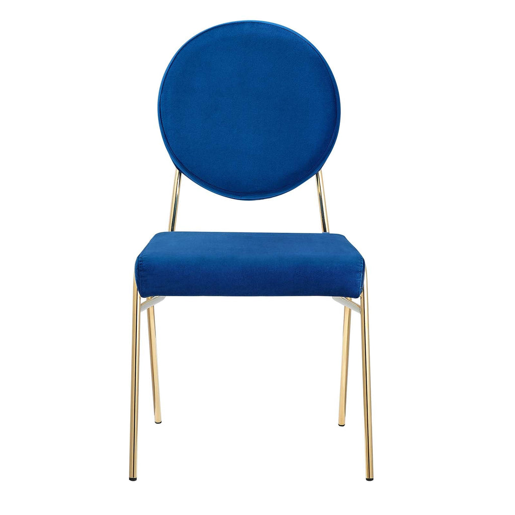 Craft Performance Velvet Dining Side Chairs Set of 2 by Modway