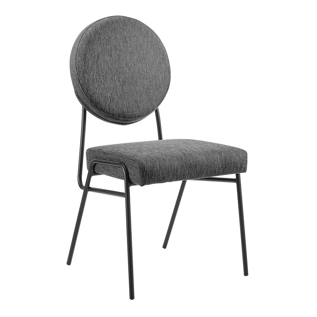 Craft Upholstered Fabric Dining Side Chairs Set of 2 by Modway