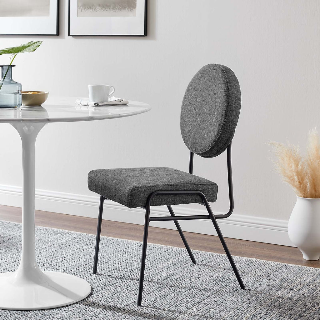 Craft Upholstered Fabric Dining Side Chairs Set of 2 by Modway