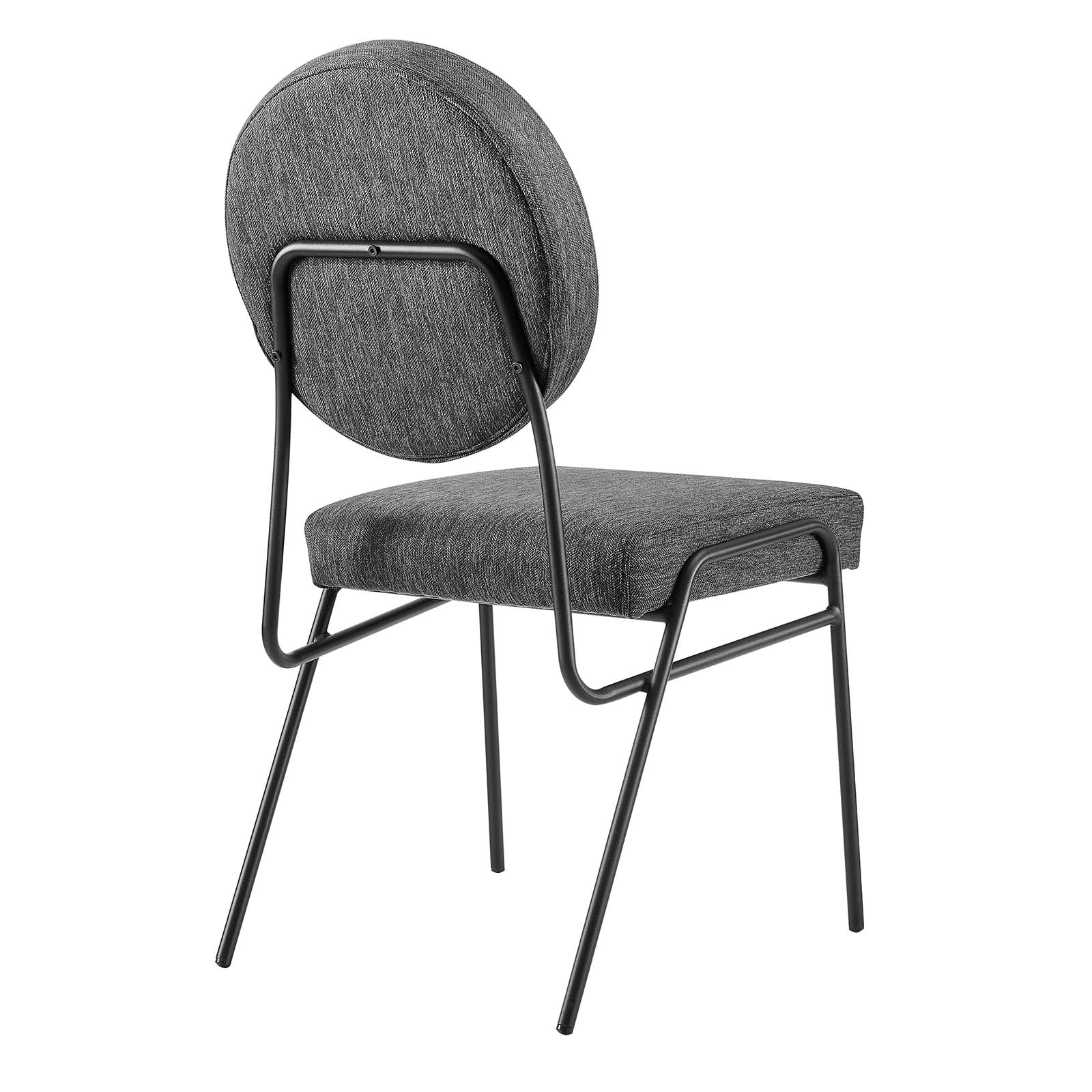 Craft Upholstered Fabric Dining Side Chairs Set of 2 by Modway