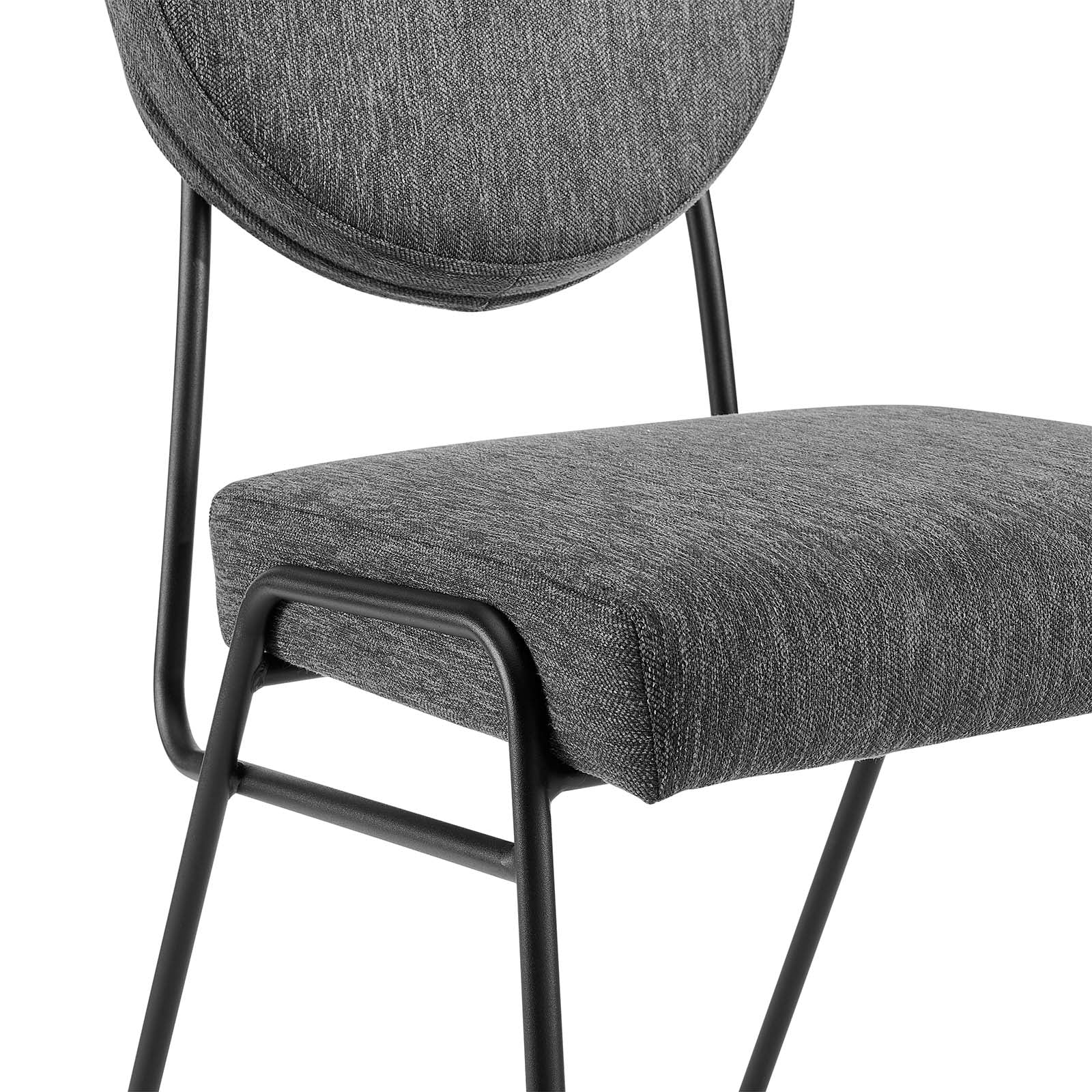 Craft Upholstered Fabric Dining Side Chairs Set of 2 by Modway