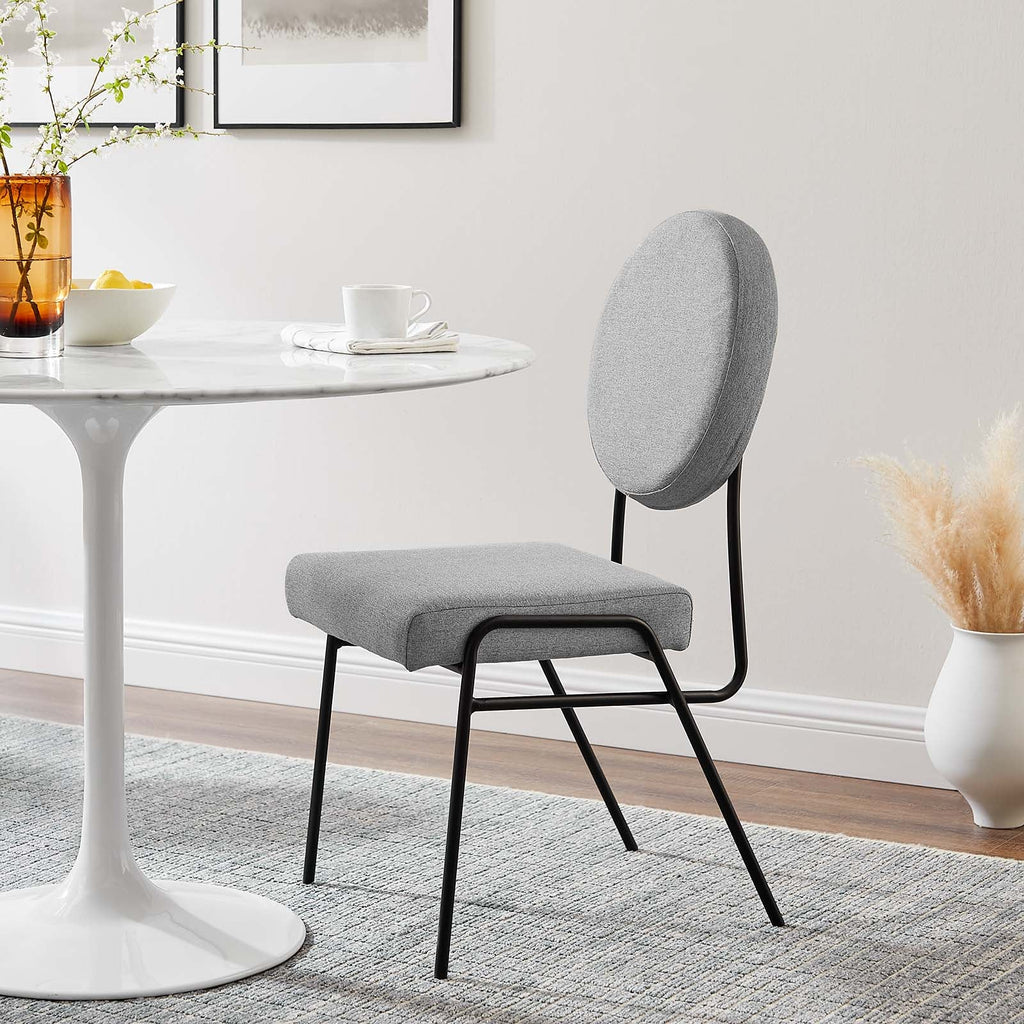 Craft Upholstered Fabric Dining Side Chairs Set of 2 by Modway