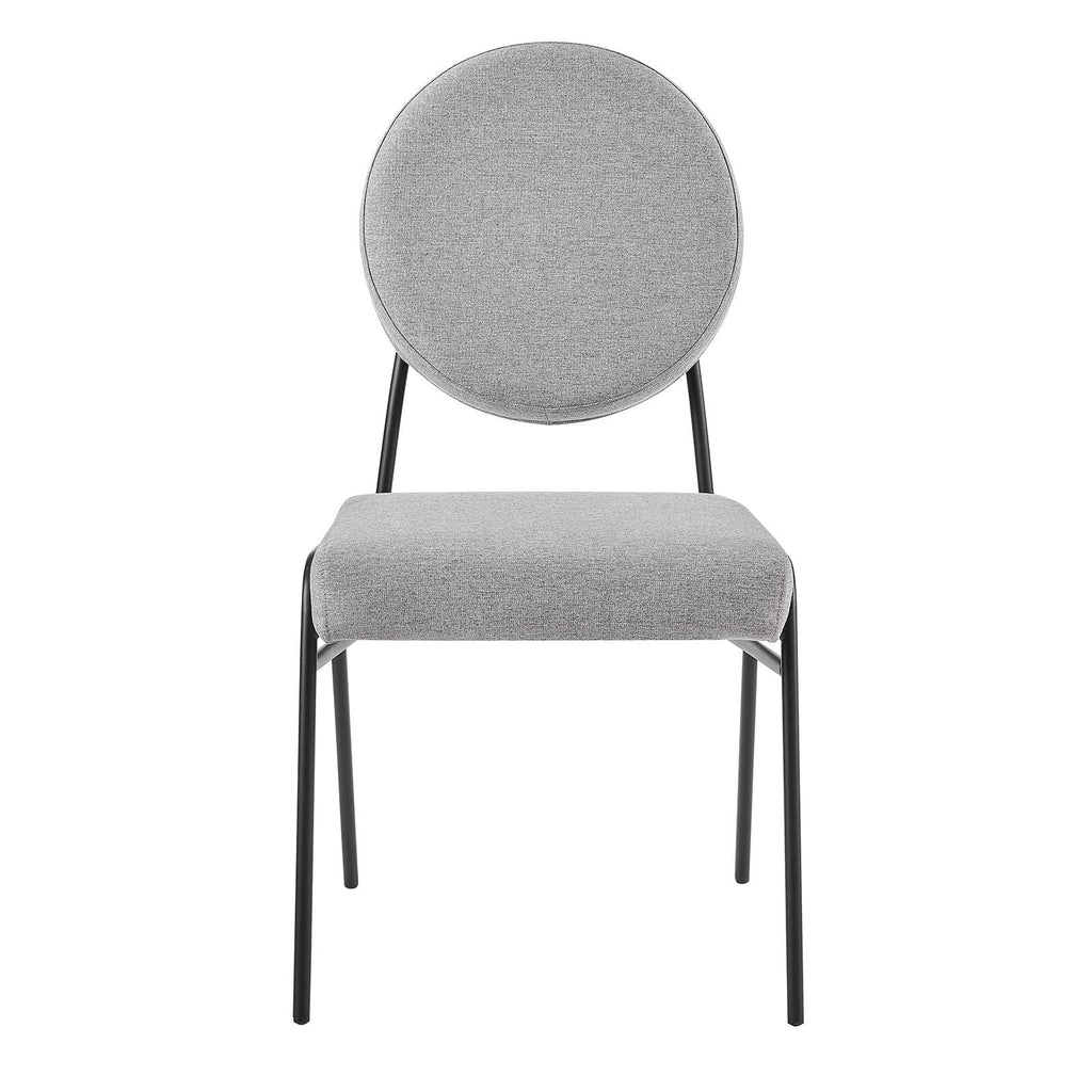 Craft Upholstered Fabric Dining Side Chairs Set of 2 by Modway