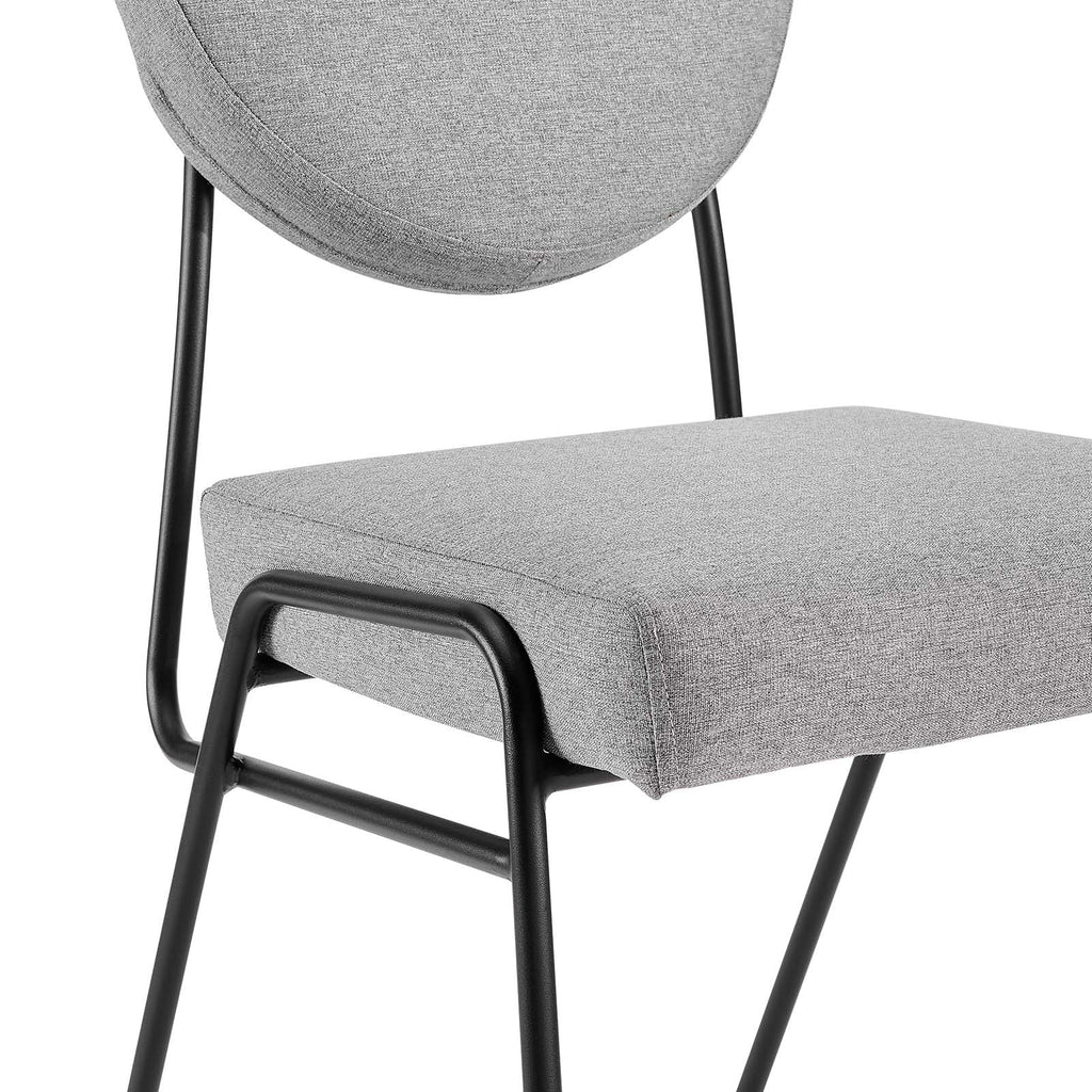 Craft Upholstered Fabric Dining Side Chairs Set of 2 by Modway