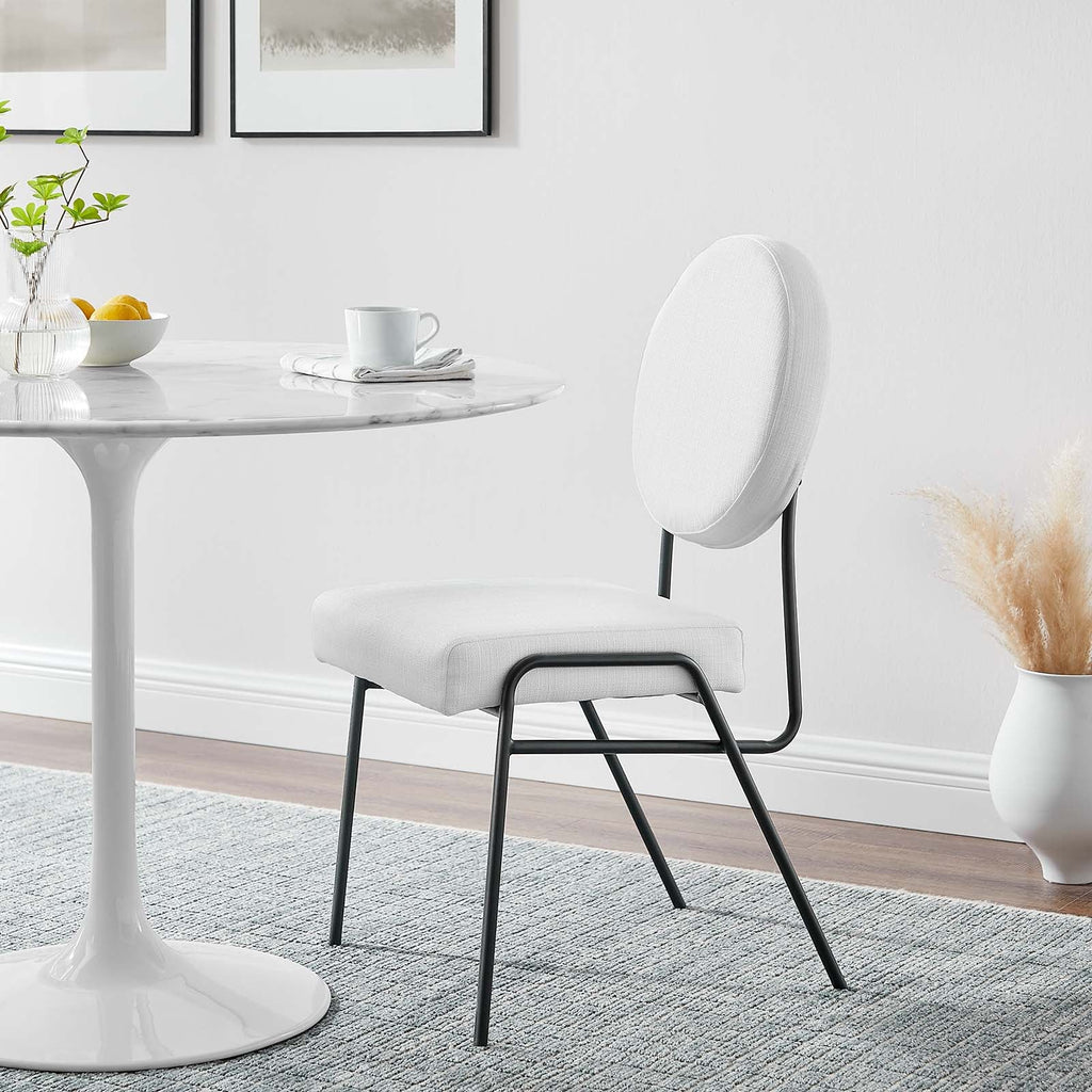 Craft Upholstered Fabric Dining Side Chairs Set of 2 by Modway