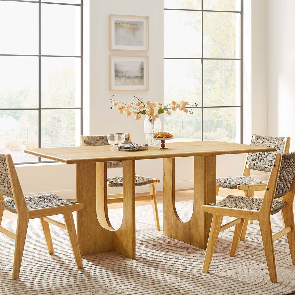 Rivian Rectangular 70" Wood Dining Table by Modway