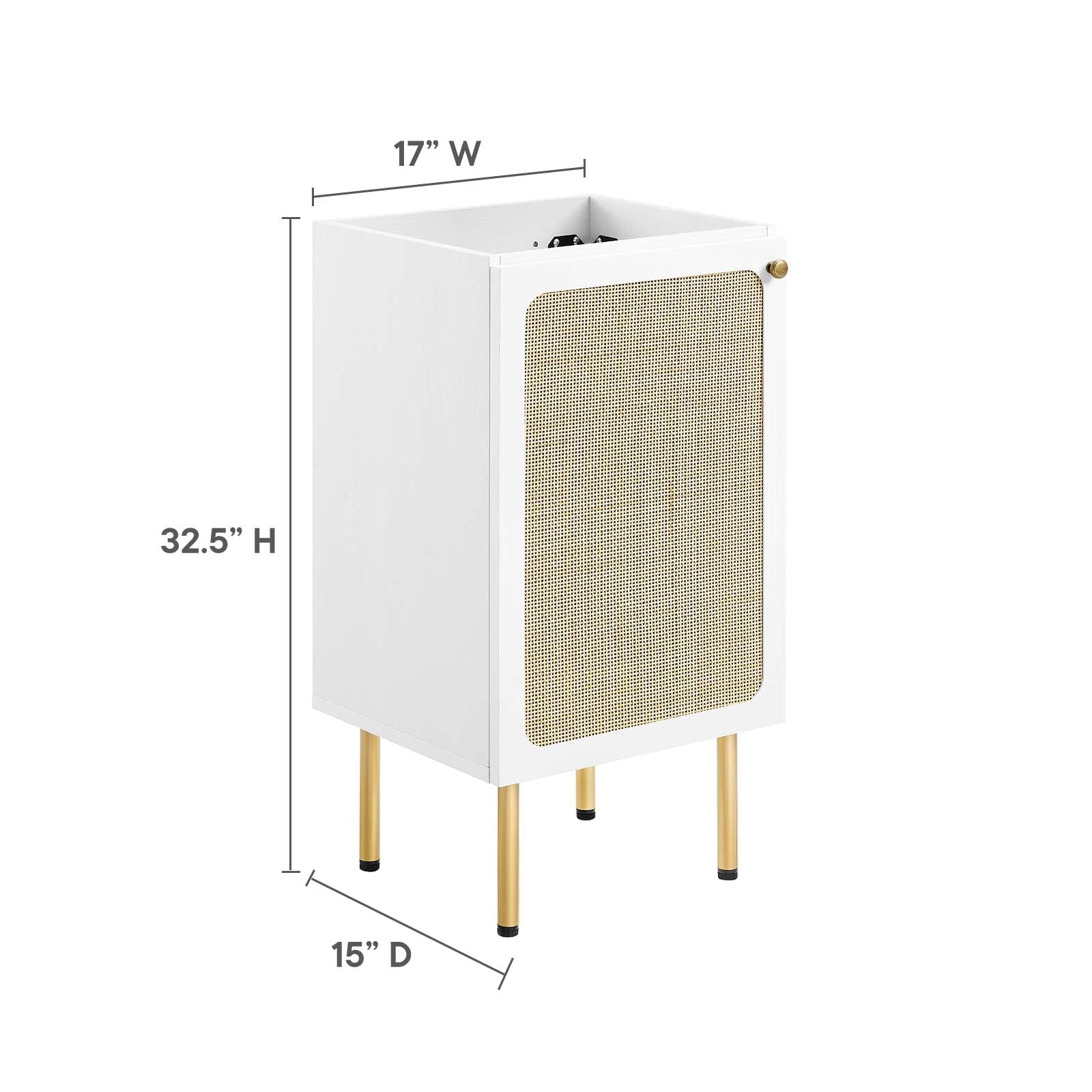 Chaucer 18" Bathroom Vanity Cabinet (Sink Basin Not Included) by Modway