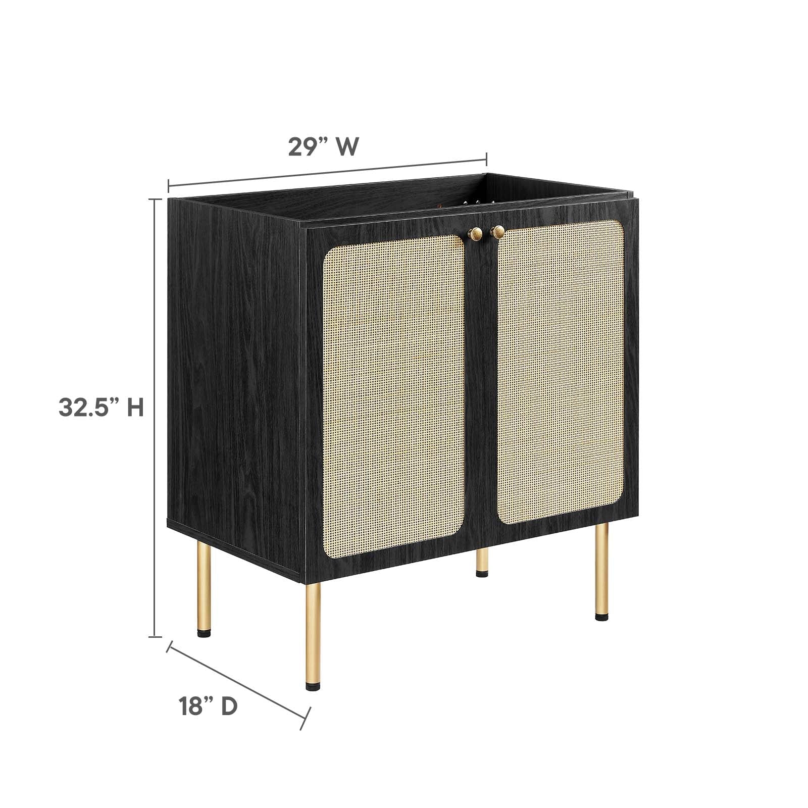 Chaucer 30" Bathroom Vanity Cabinet (Sink Basin Not Included) by Modway
