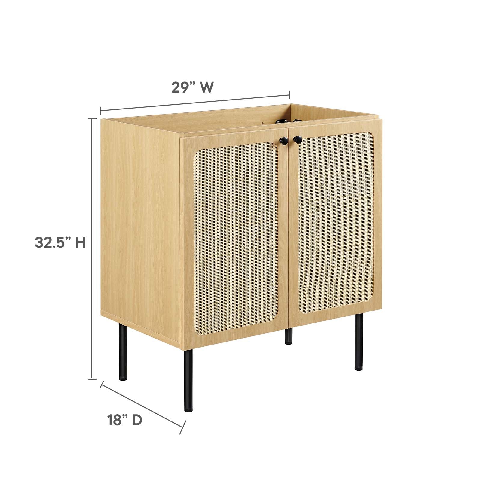 Chaucer 30" Bathroom Vanity Cabinet (Sink Basin Not Included) by Modway