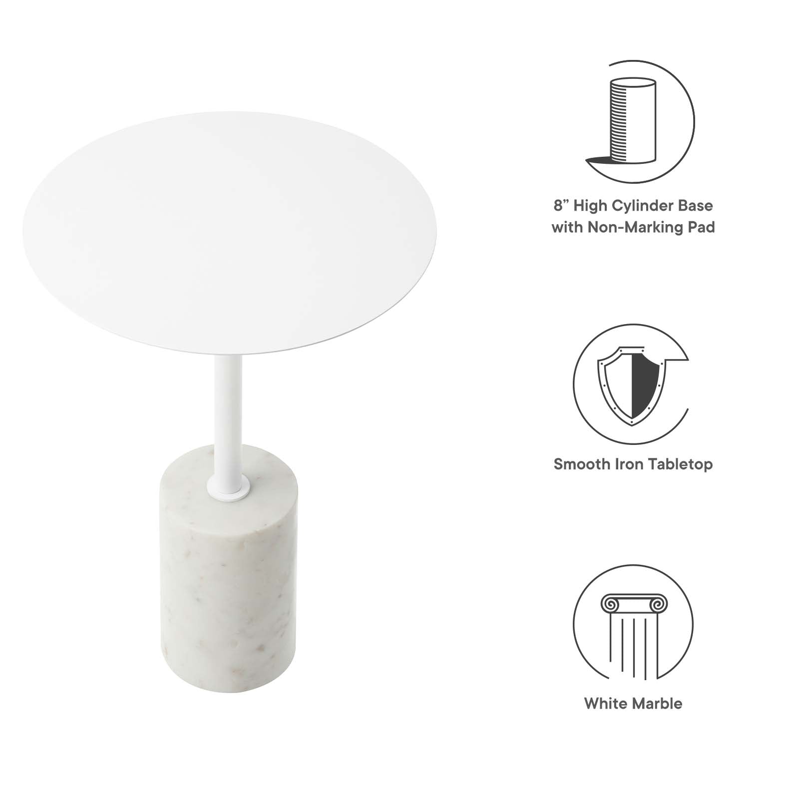 Lyric Round Side Table by Modway