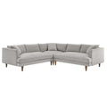 Zoya 3 Piece Down Filled Overstuffed Sectional Sofa by Modway