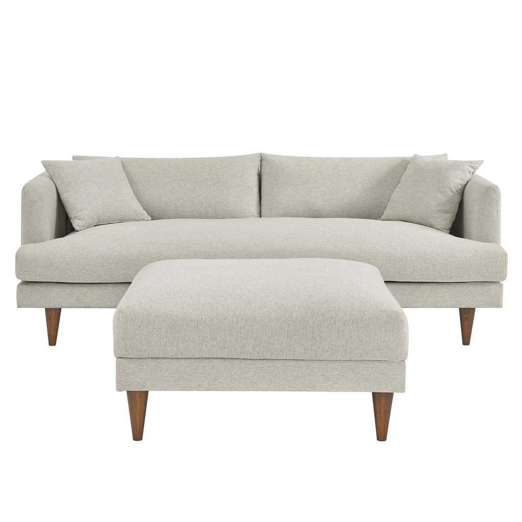 Zoya Down Filled Overstuffed Sofa and Ottoman Set by Modway