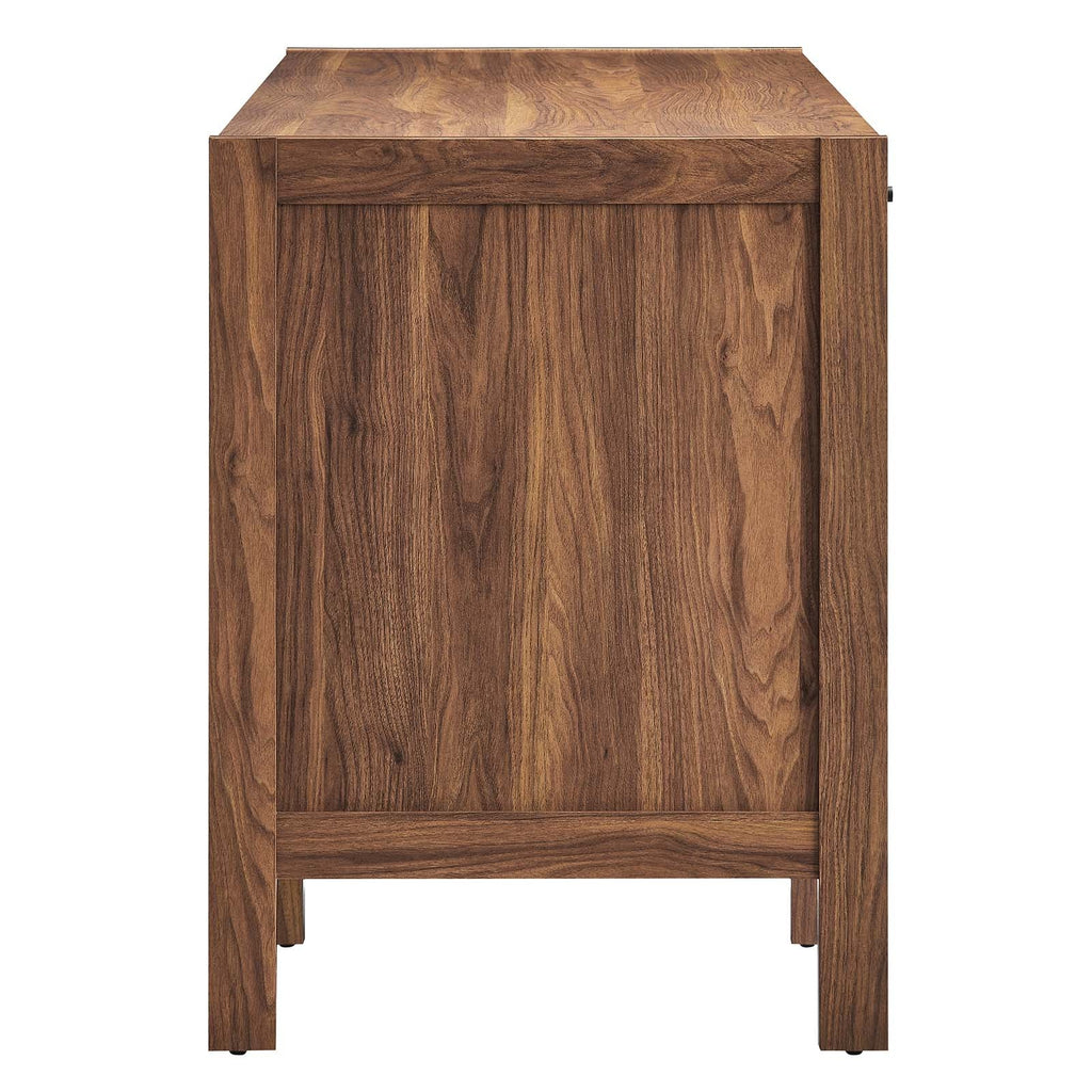 Capri 58" Wood Grain Office Desk by Modway