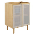 Calla 24" Perforated Metal Bathroom Vanity Cabinet (Sink Basin Not Included) by Modway