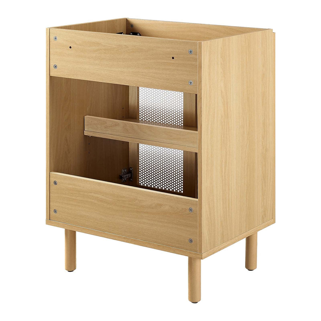 Calla 24" Perforated Metal Bathroom Vanity Cabinet (Sink Basin Not Included) by Modway