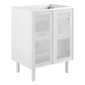 Calla 24" Perforated Metal Bathroom Vanity Cabinet (Sink Basin Not Included) by Modway