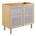 Calla 36" Perforated Metal Bathroom Vanity Cabinet (Sink Basin Not Included) by Modway