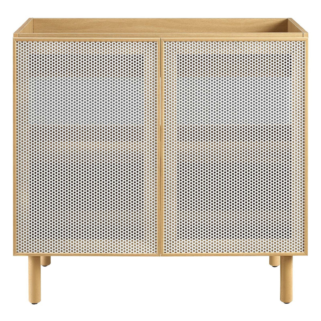 Calla 36" Perforated Metal Bathroom Vanity Cabinet (Sink Basin Not Included) by Modway