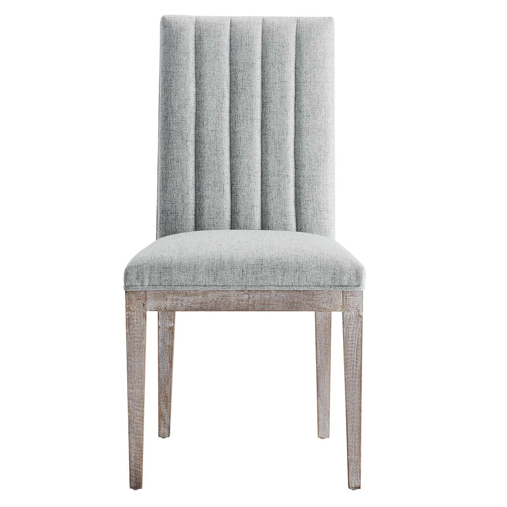 Maisonette French Vintage Tufted Fabric Dining Side Chairs Set of 2 by Modway