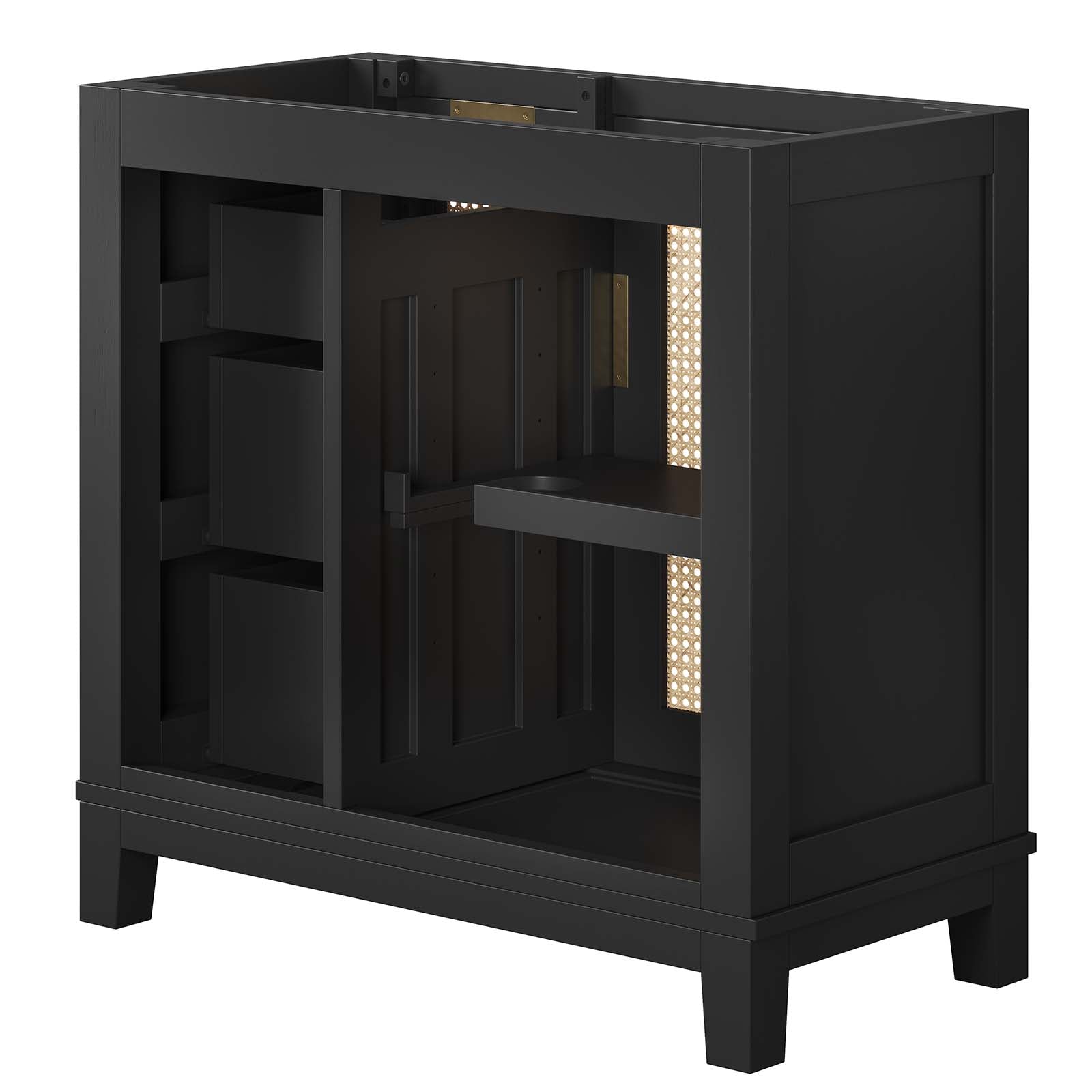 Dixie 36Ó Solid Wood Bathroom Vanity Cabinet (Sink Basin Not Included) by Modway