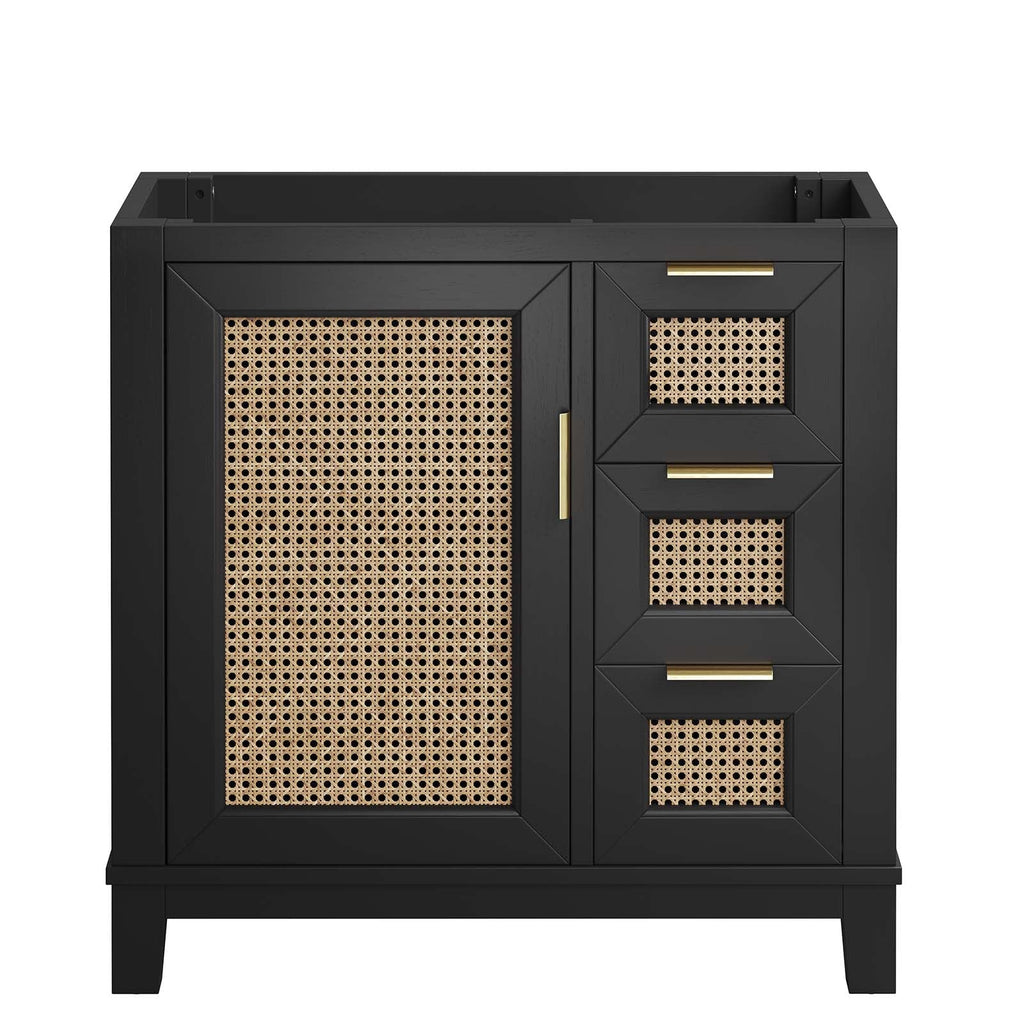 Dixie 36Ó Solid Wood Bathroom Vanity Cabinet (Sink Basin Not Included) by Modway