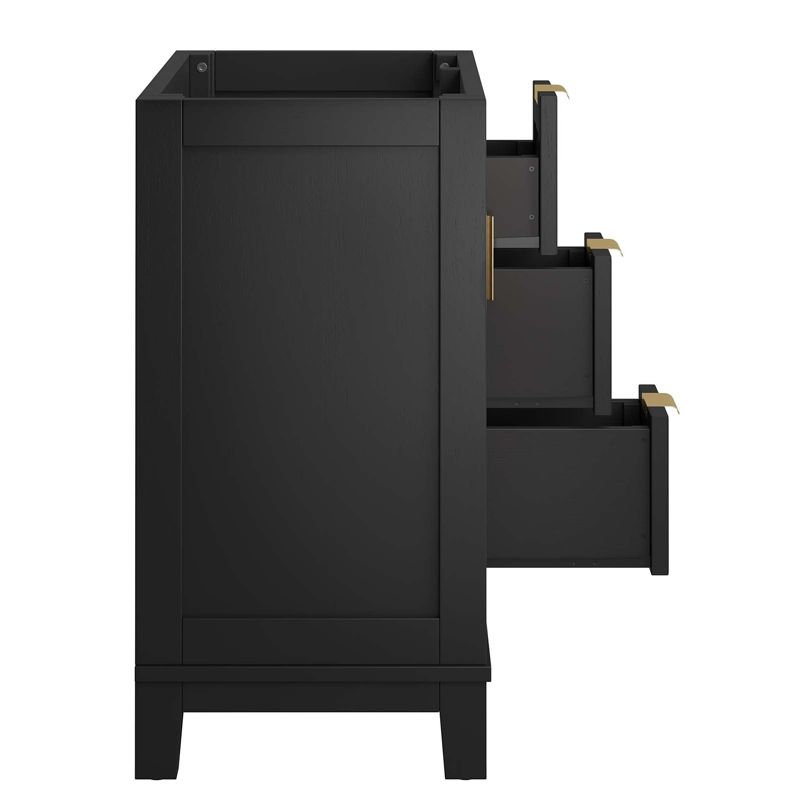 Dixie 36Ó Solid Wood Bathroom Vanity Cabinet (Sink Basin Not Included) by Modway