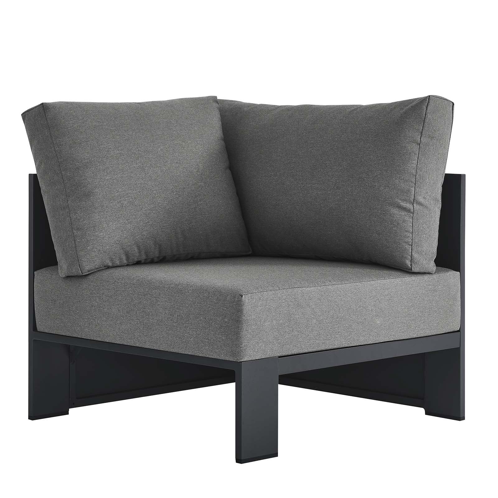 Tahoe Outdoor Patio Powder-Coated Aluminum Modular Corner Chair by Modway
