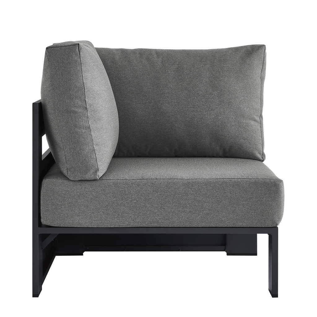 Tahoe Outdoor Patio Powder-Coated Aluminum Modular Corner Chair by Modway