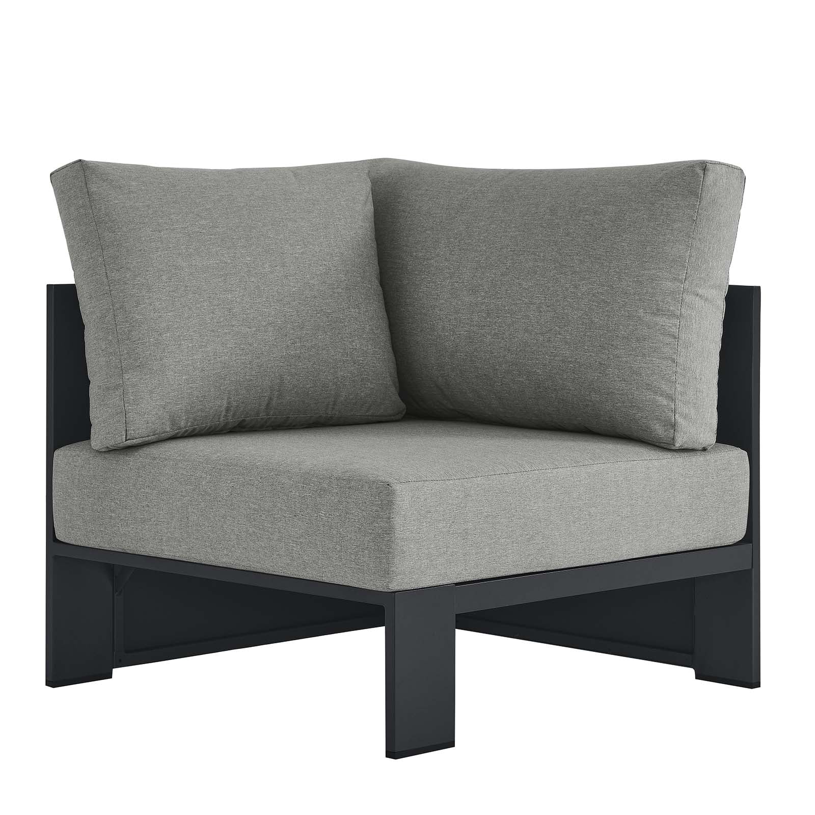 Tahoe Outdoor Patio Powder-Coated Aluminum Modular Corner Chair by Modway