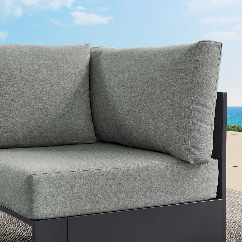 Tahoe Outdoor Patio Powder-Coated Aluminum Modular Corner Chair by Modway