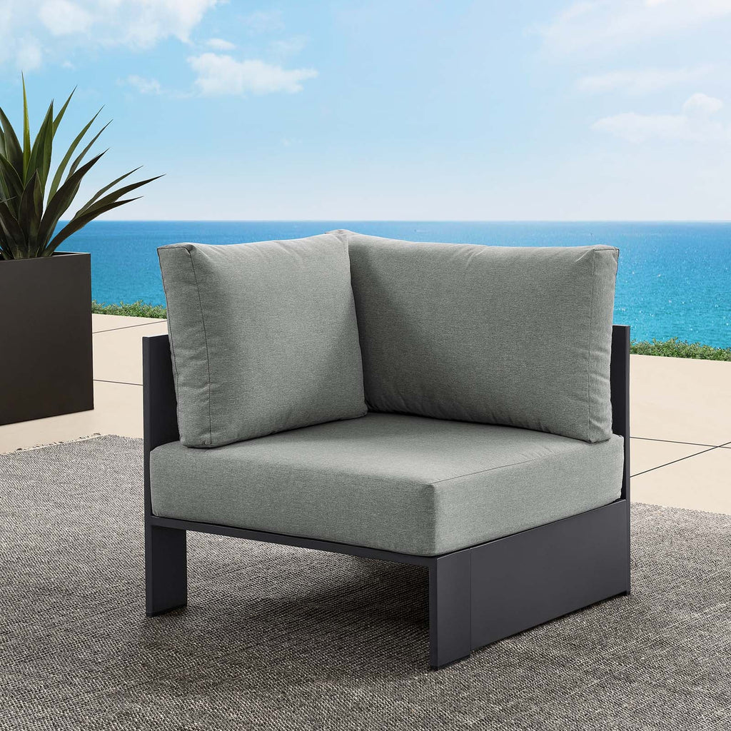 Tahoe Outdoor Patio Powder-Coated Aluminum Modular Corner Chair by Modway