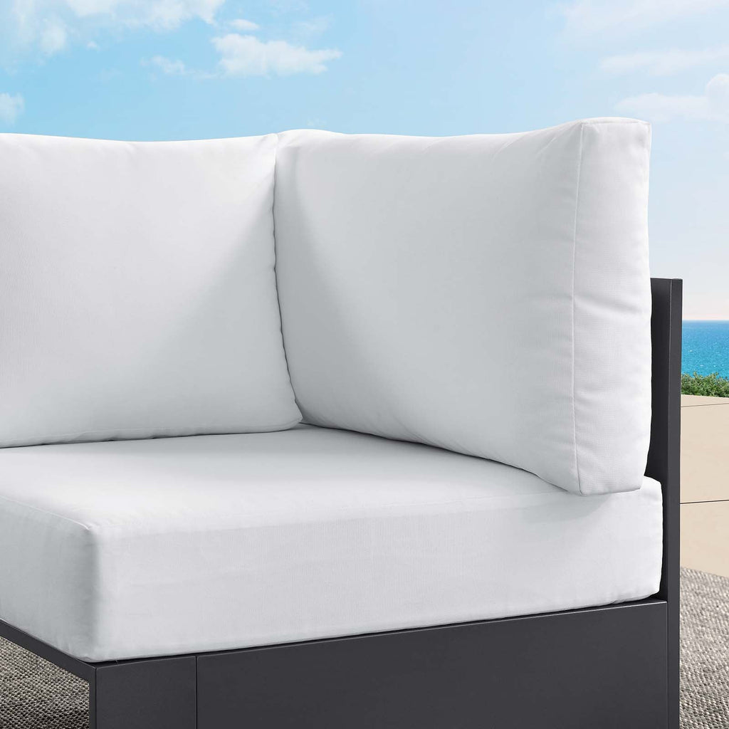 Tahoe Outdoor Patio Powder-Coated Aluminum Modular Corner Chair by Modway