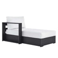 Tahoe Outdoor Patio Powder-Coated Aluminum Modular Left-Facing Chaise Lounge by Modway