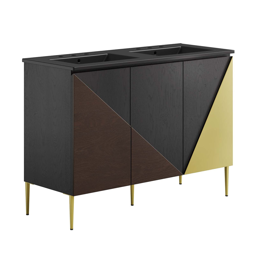 Alchemist 48" Double Sink Bathroom Vanity by Modway