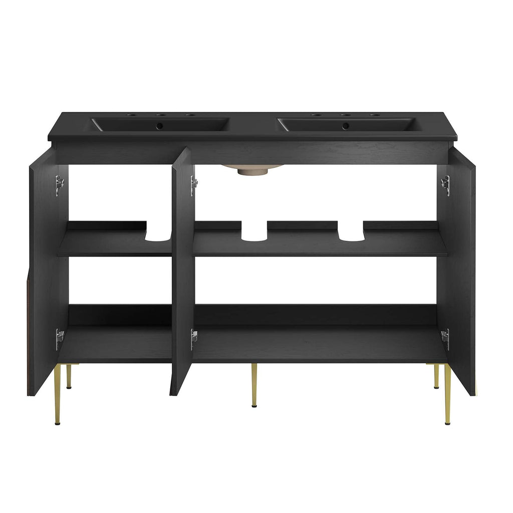 Alchemist 48" Double Sink Bathroom Vanity by Modway