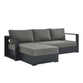 Tahoe 2-Piece Outdoor Patio Powder-Coated Aluminum Left-Facing Chaise Sectional Sofa Set by Modway