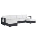 Tahoe 4-Piece Outdoor Patio Powder-Coated Aluminum Sectional Sofa Set by Modway