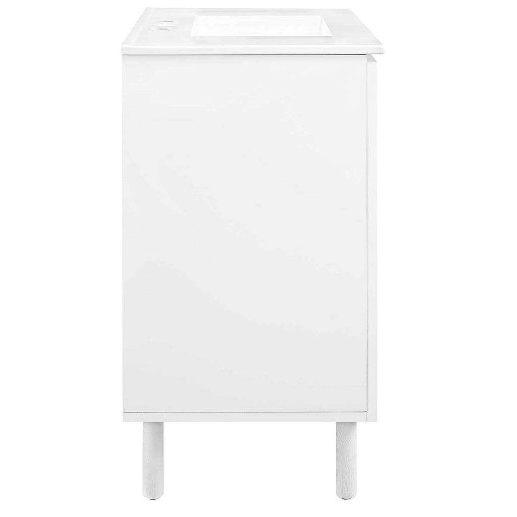 Calla 36" Perforated Metal Bathroom Vanity by Modway