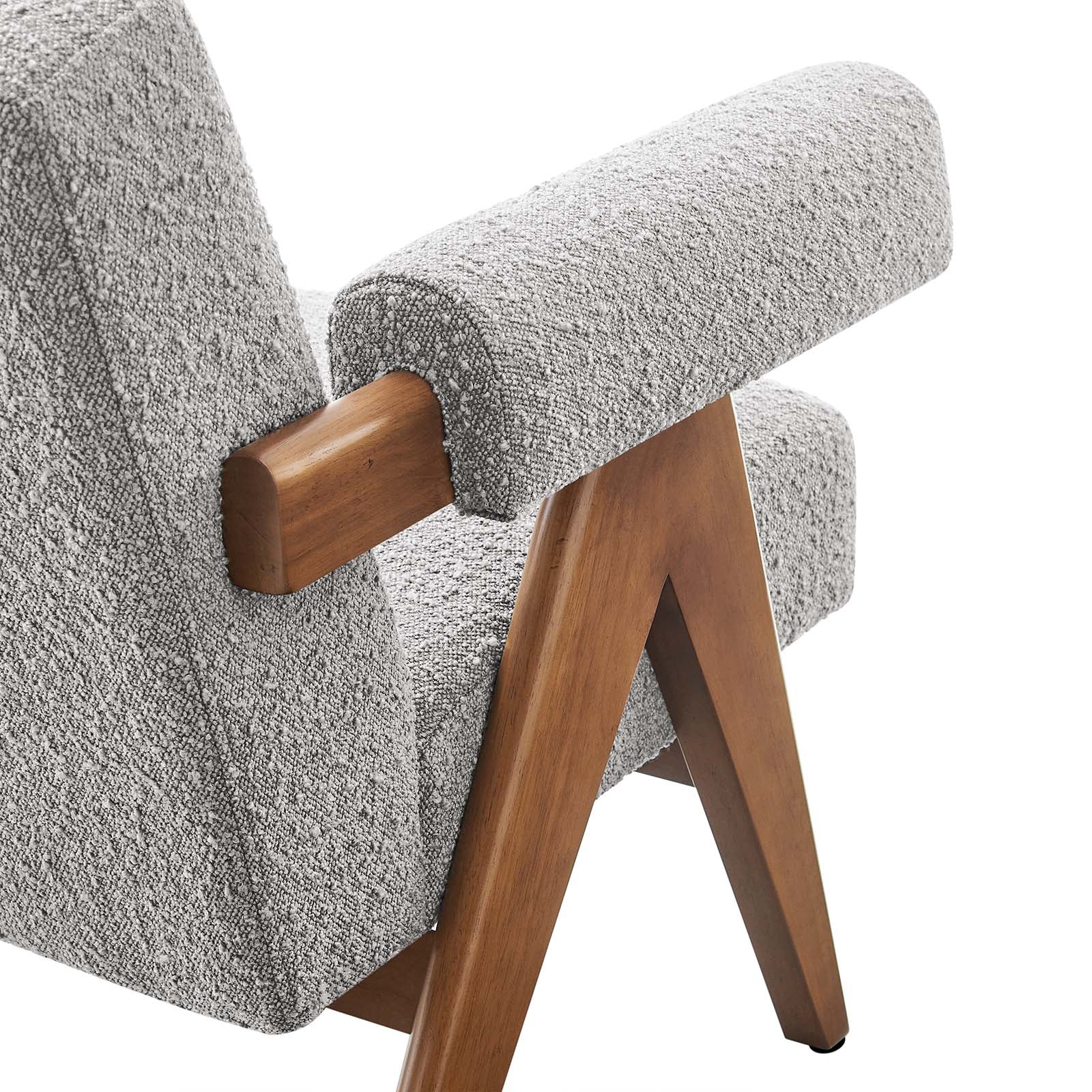 Lyra Boucle Fabric Armchair Set of 2 by Modway
