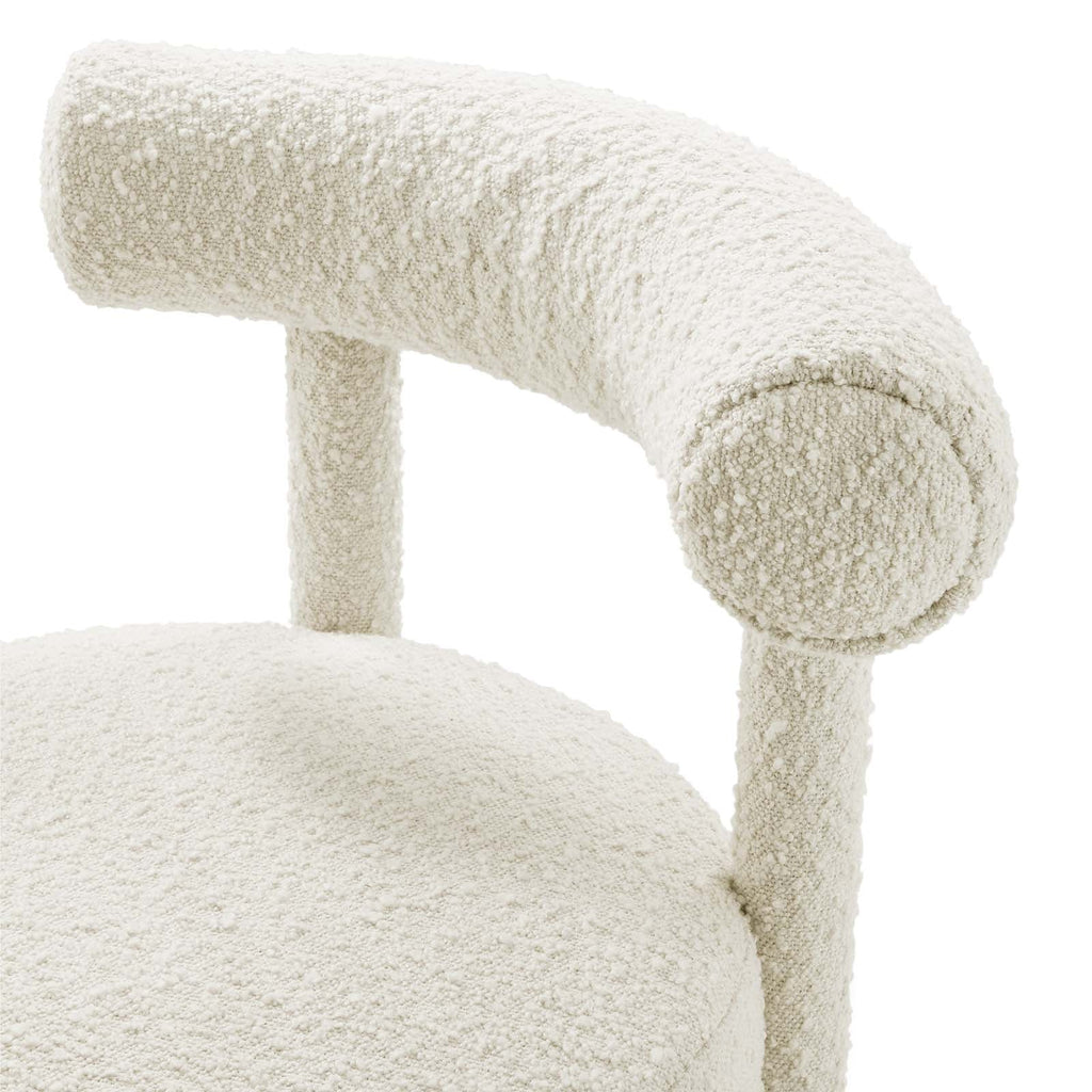 Toulouse Boucle Fabric Dining Chair Set of 2 by Modway