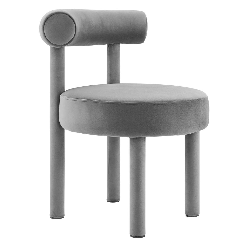 Toulouse Performance Velvet Dining Chair Set of 2 by Modway