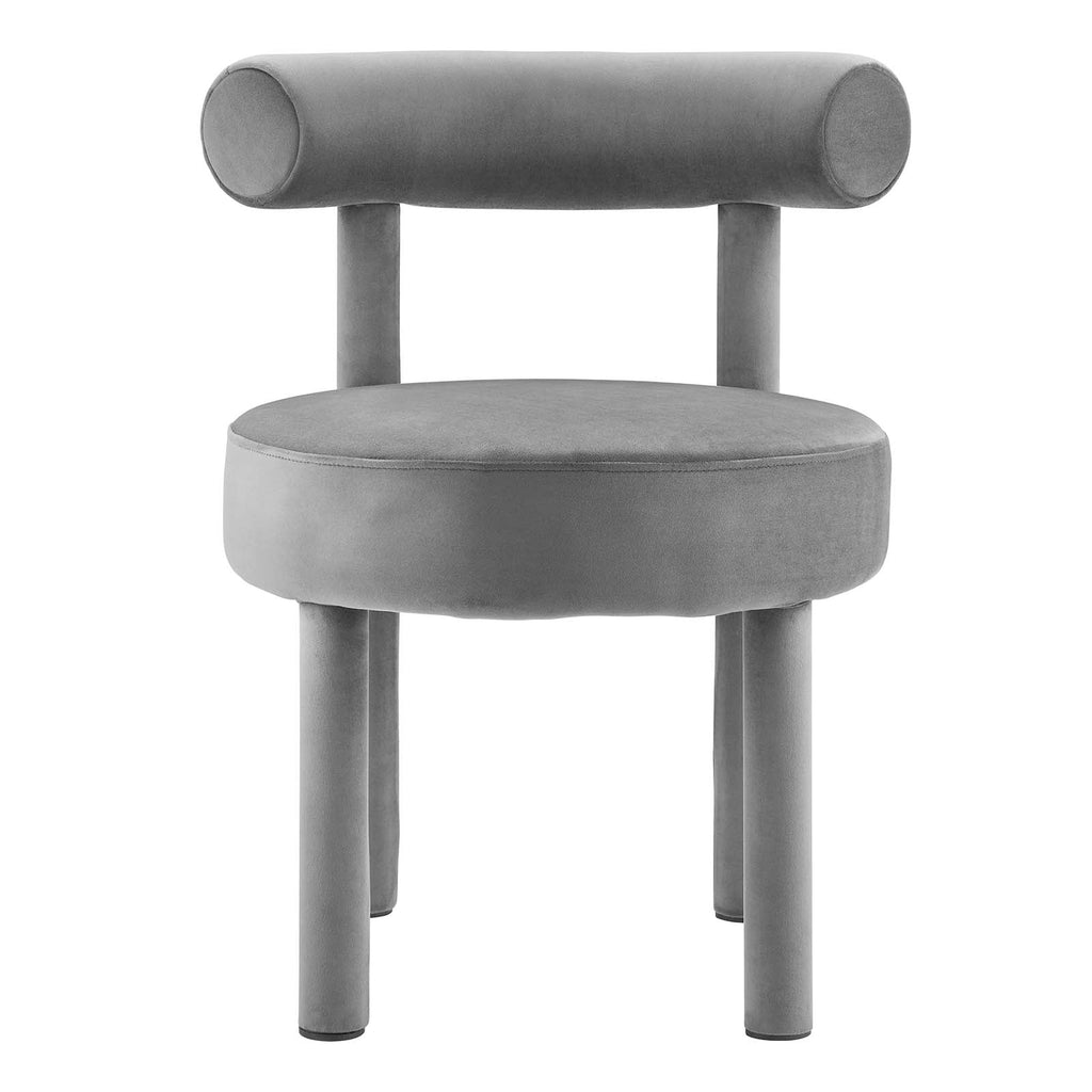 Toulouse Performance Velvet Dining Chair Set of 2 by Modway
