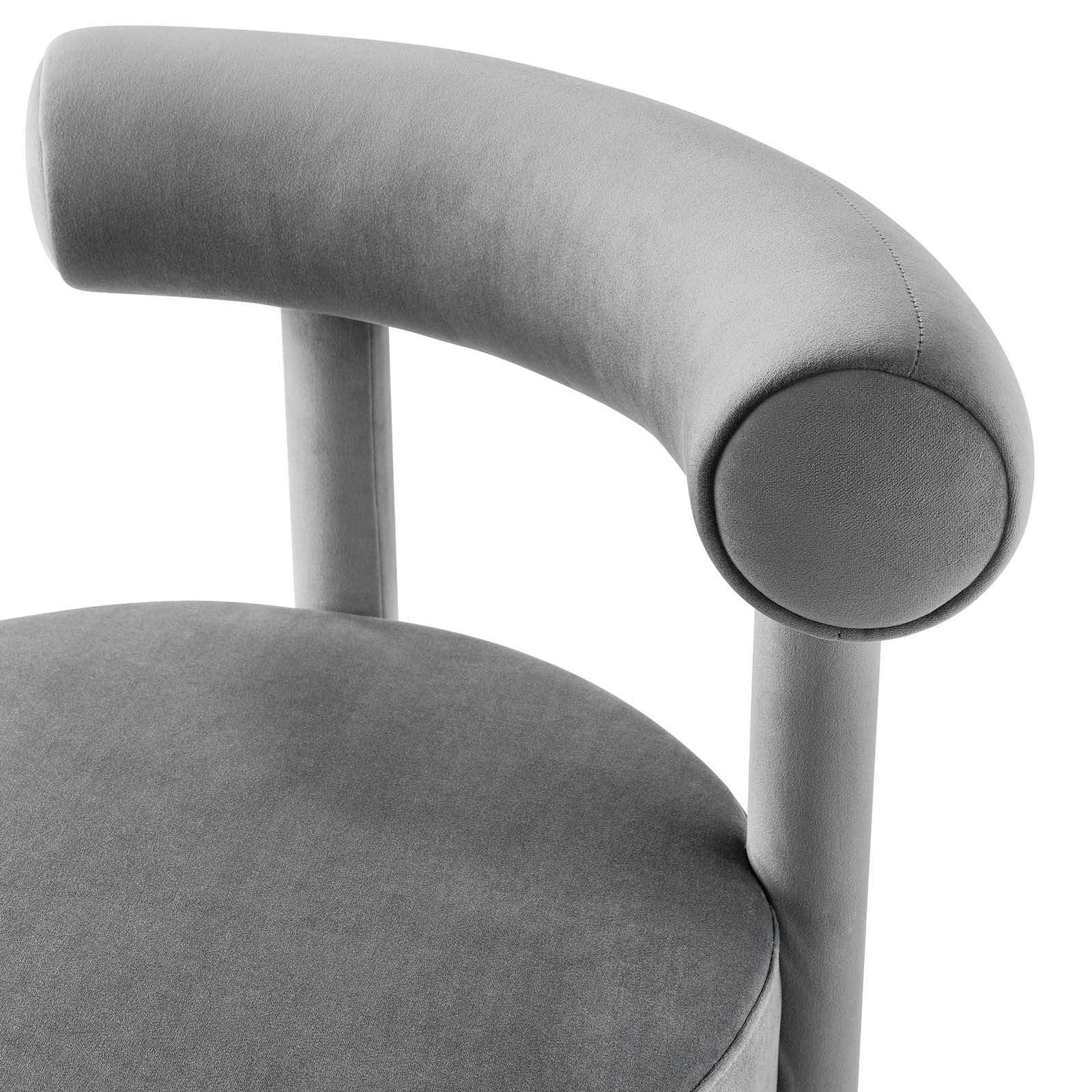 Toulouse Performance Velvet Dining Chair Set of 2 by Modway
