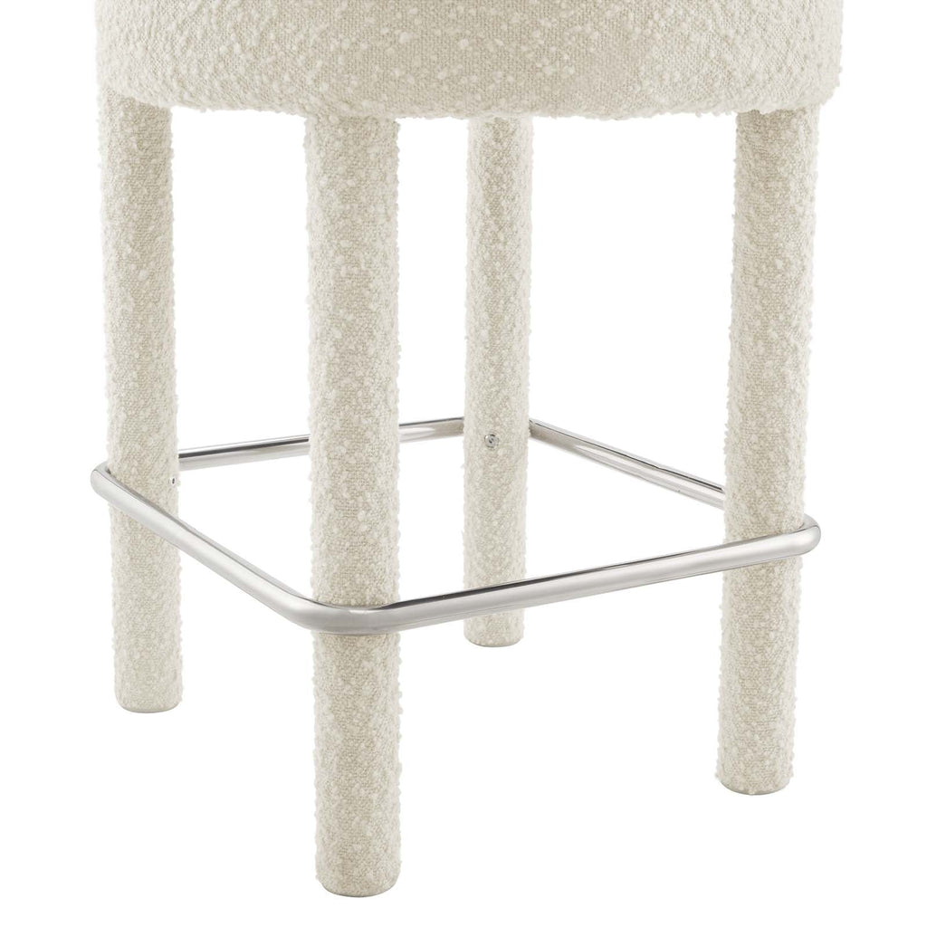 Toulouse Boucle Fabric Counter Stool Set of 2 by Modway